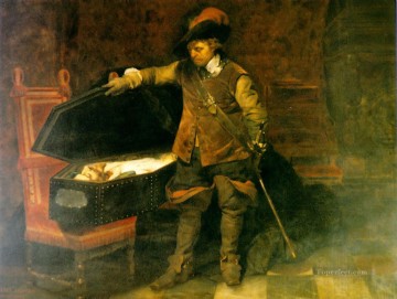 ポール・ドラローシュ Painting - クロムウェルとチャールズ 1 世 1831 イッポリット・ドラローシュ